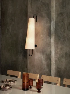 Ancora Wall Lamp 100 - Black/Natural