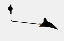 Big Wall Lamp with One Rotating Straight Arm