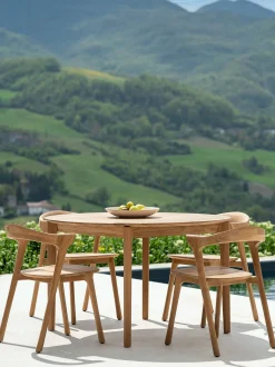 Bok Outdoor Dining Table Round - Teak - 125 cm