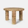 Burl Post Coffee Table