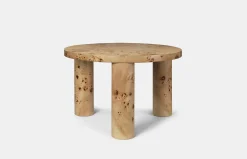Burl Post Coffee Table