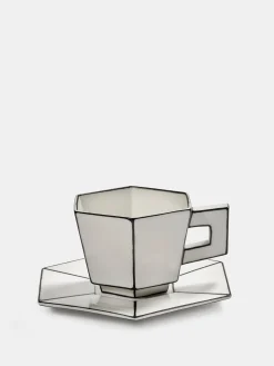Carte Blanche Cappuccino Cup with Saucer