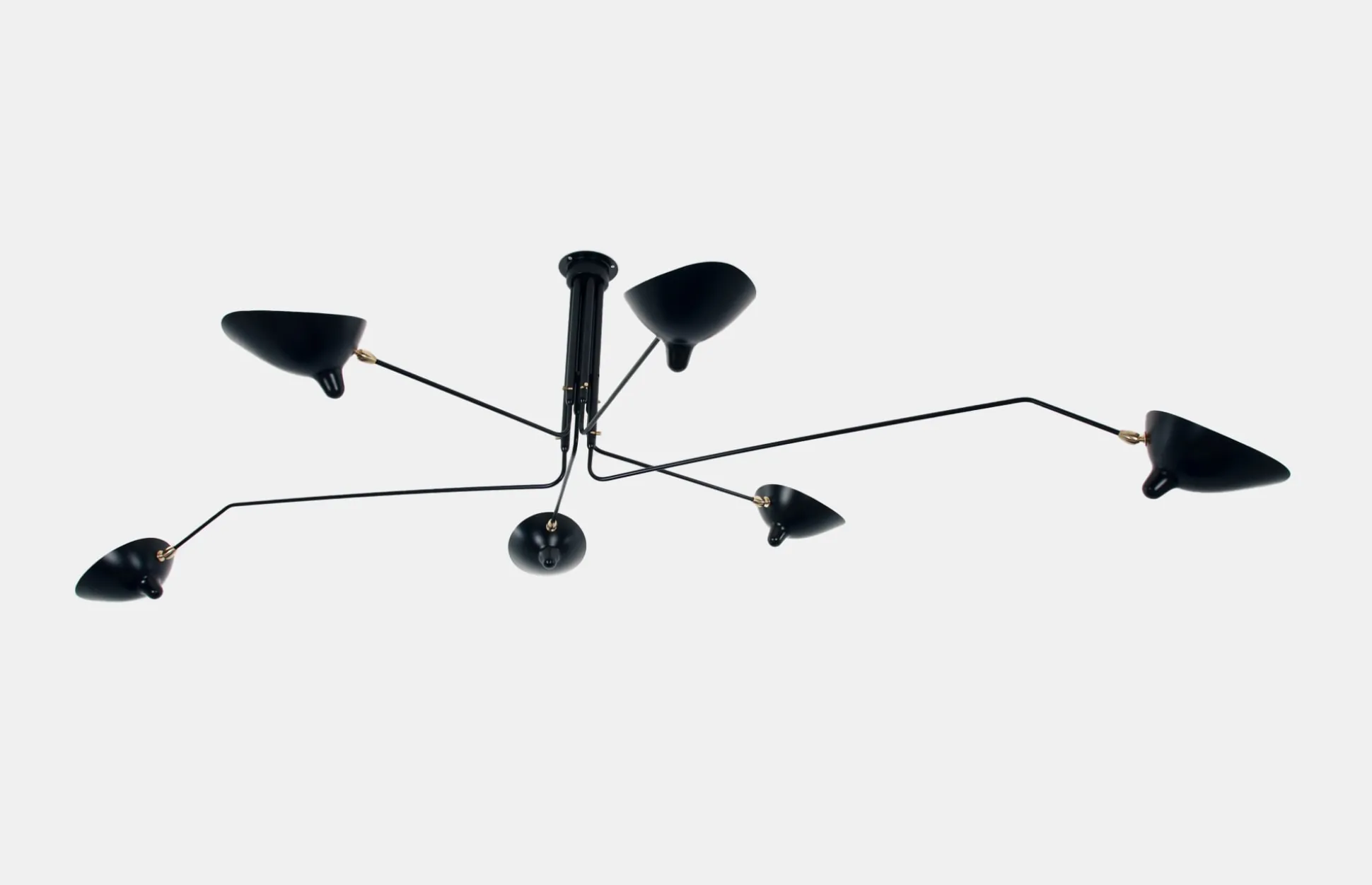Ceiling Lamp with 6 Rotating Arms