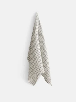 Checks Dishtowel - Black