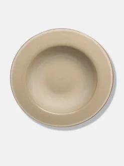 Degustation Large Round Misty Grey and Dark Blue