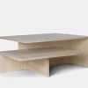 Distinct Grande Duo Tables - Travertine