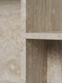 Distinct Side Table - Travertine
