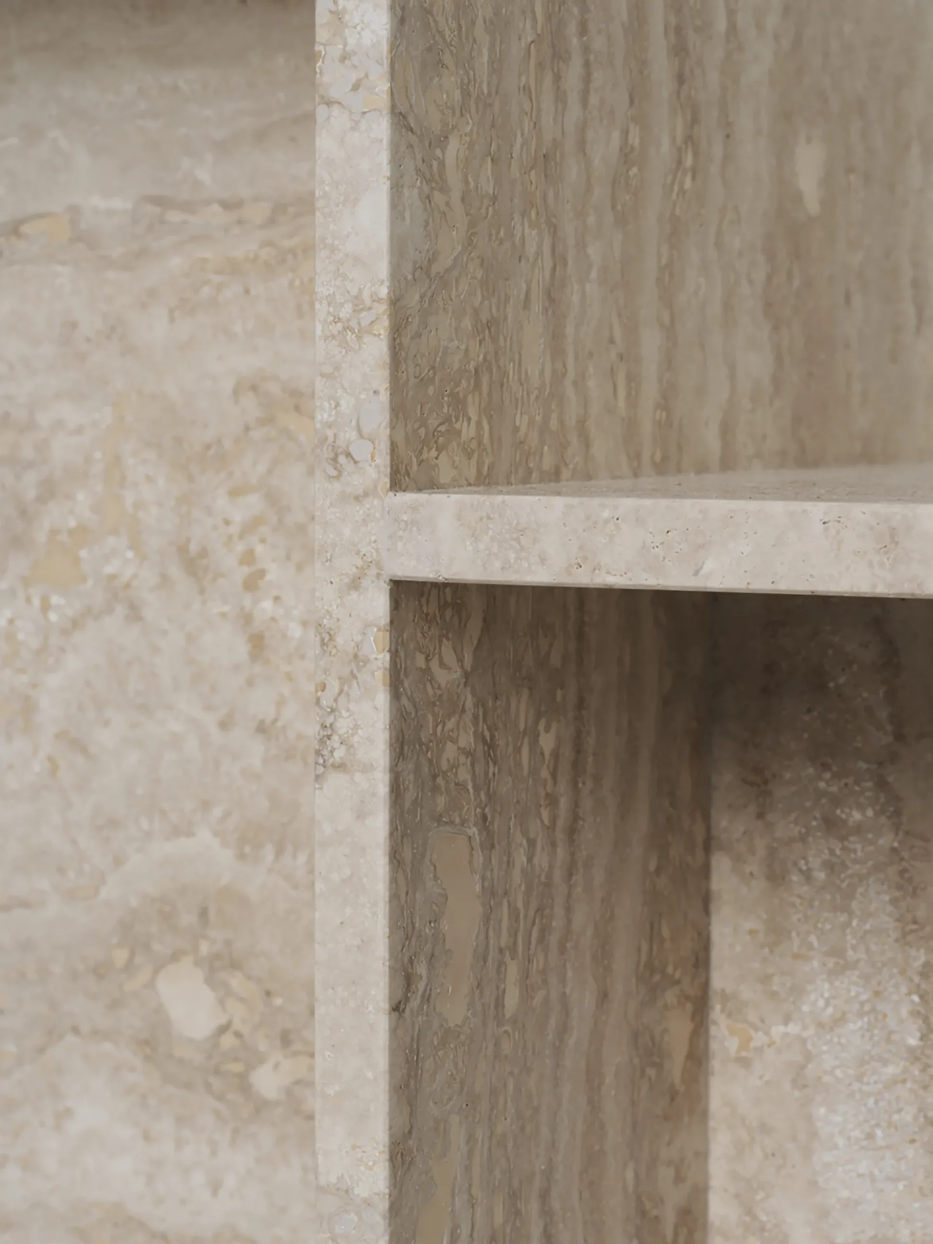 Distinct Side Table - Travertine