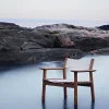 Djurö Lounge Armchair - Teak/White