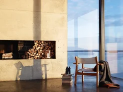 Djurö Lounge Armchair - Teak/White