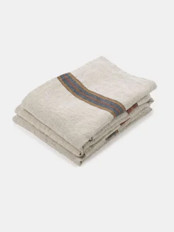 Dock Tea Towel - Leather Stripe