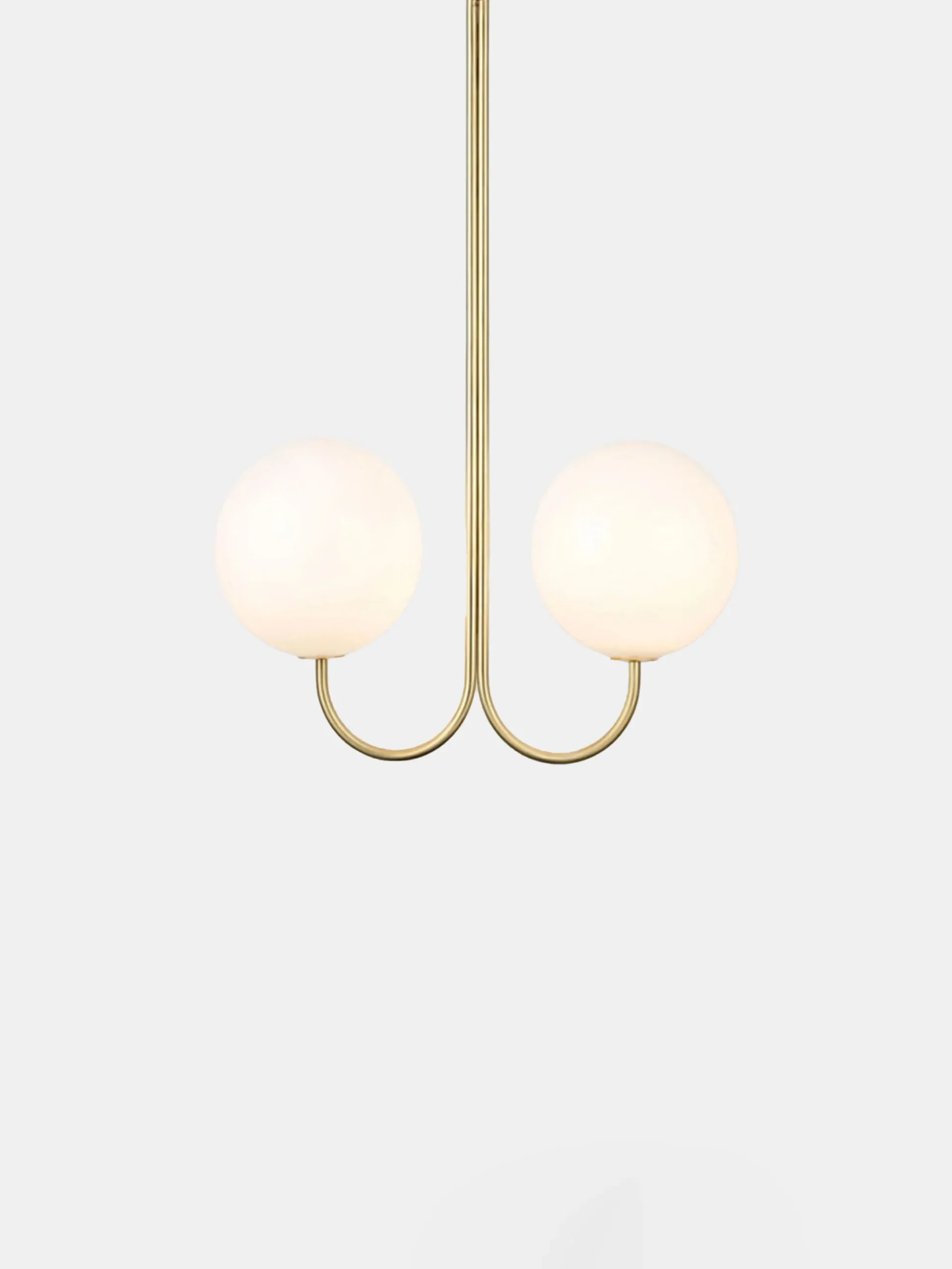 Double Angle Ceiling Mounted - Satin Brass