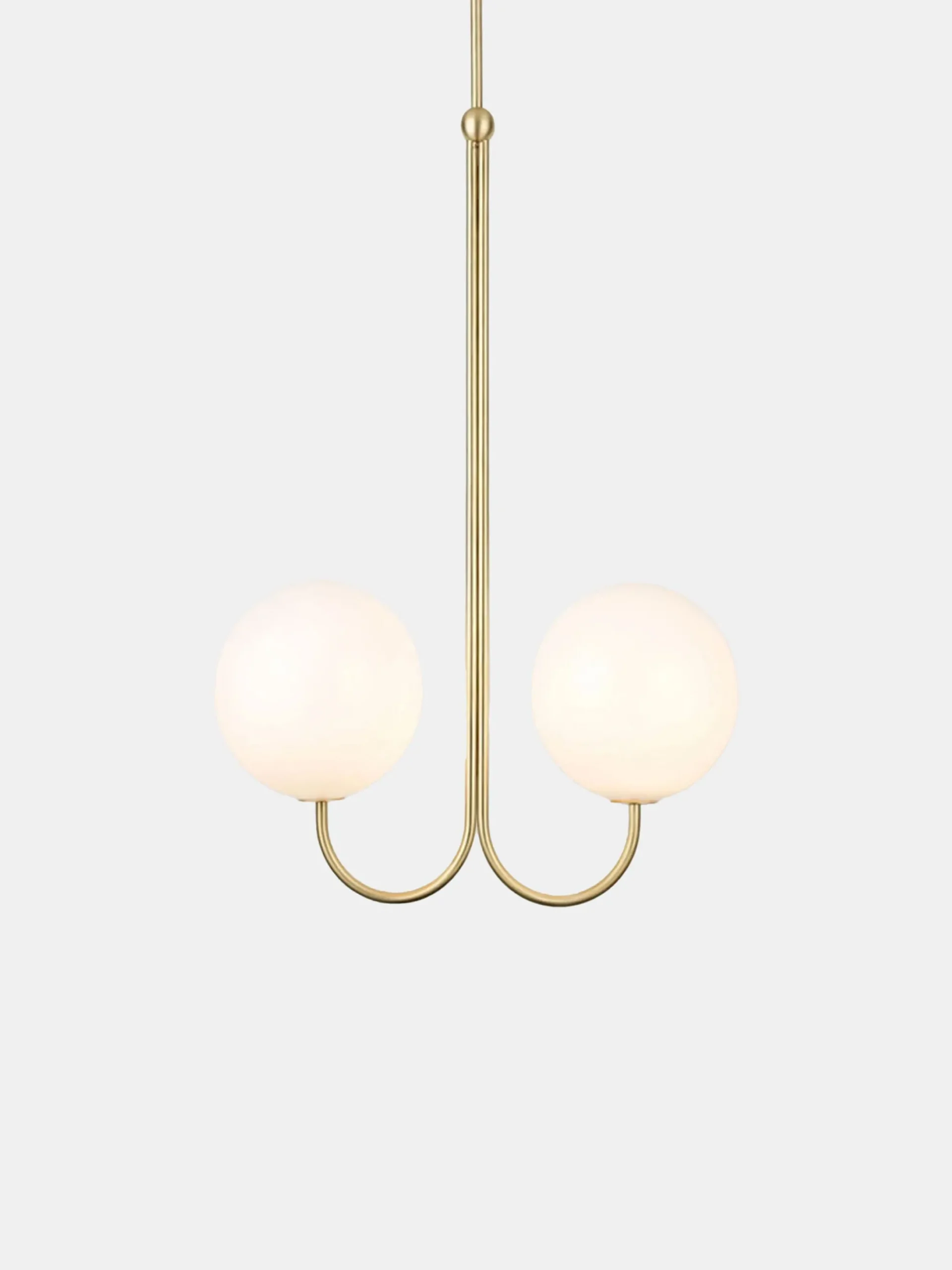 Double Angle Pendant - Satin Brass