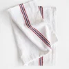 Drapeau Dish Towel - White