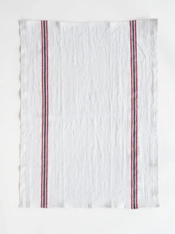 Drapeau Dish Towel - White
