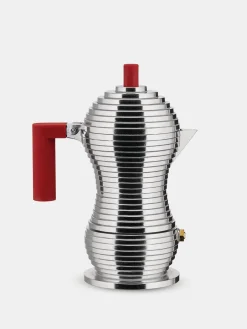 Espresso Coffee Maker Pulcina 6 Cups - Red