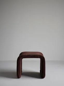 Etcetera Footstool - Chocolate Brown