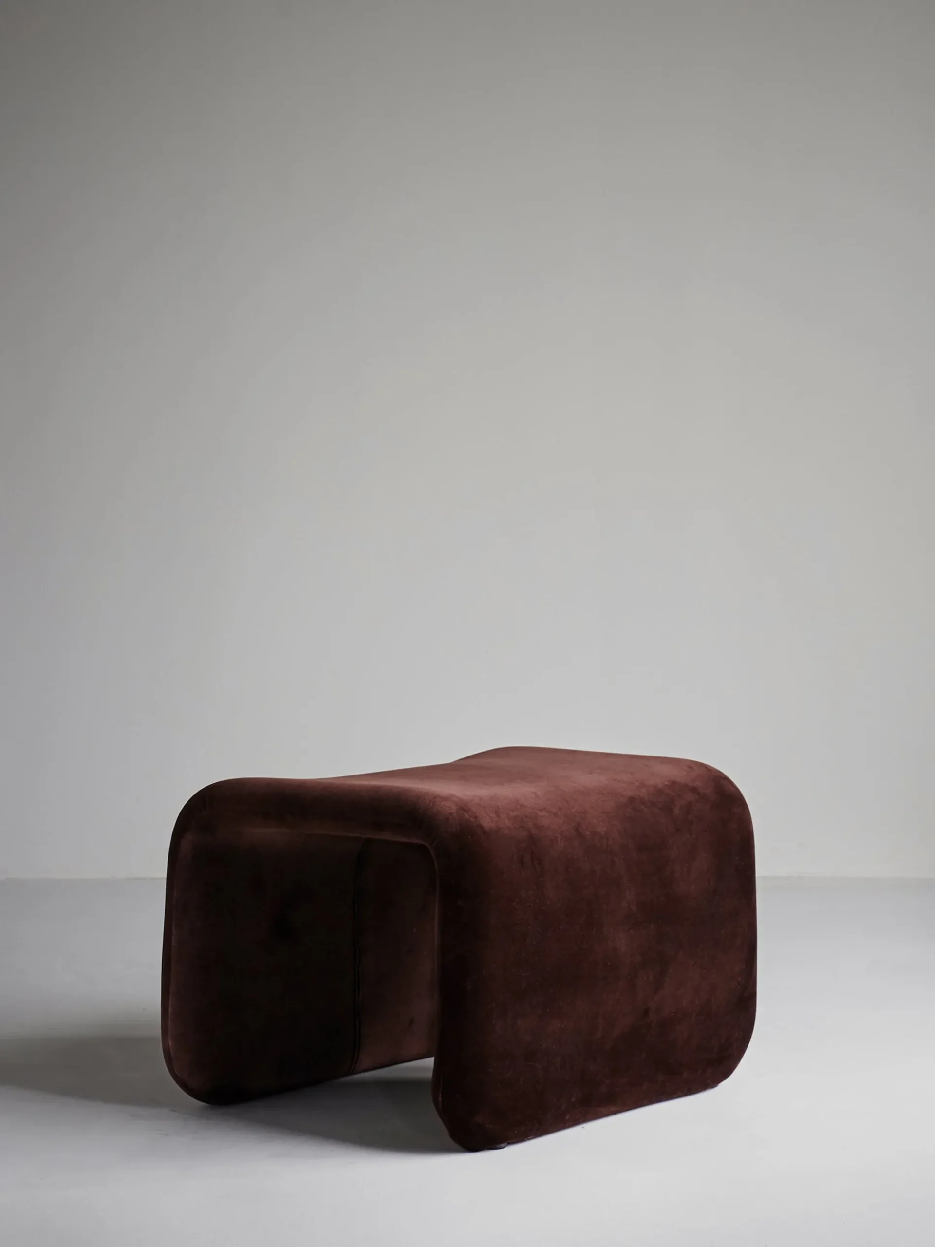 Etcetera Footstool - Chocolate Brown