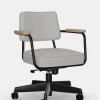 Fauteuil Direction Pivotant – Twill – Light Grey