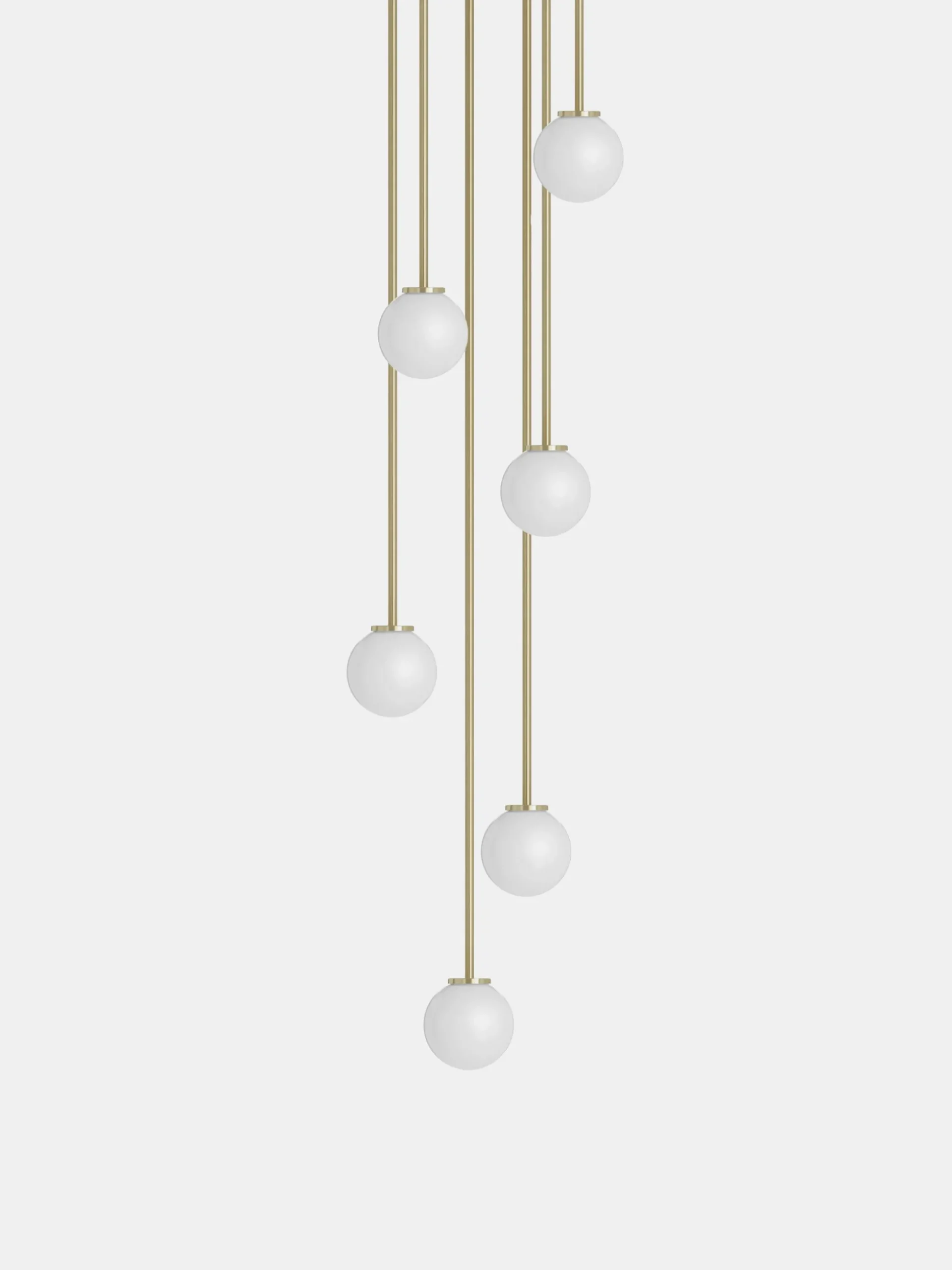 Mezzo Cluster Round 7 - Satin Brass - Large