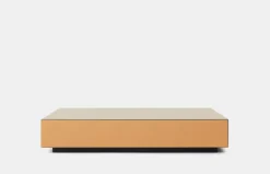 Mirror Block Coffee Table - Smokey Brown - 80 cm