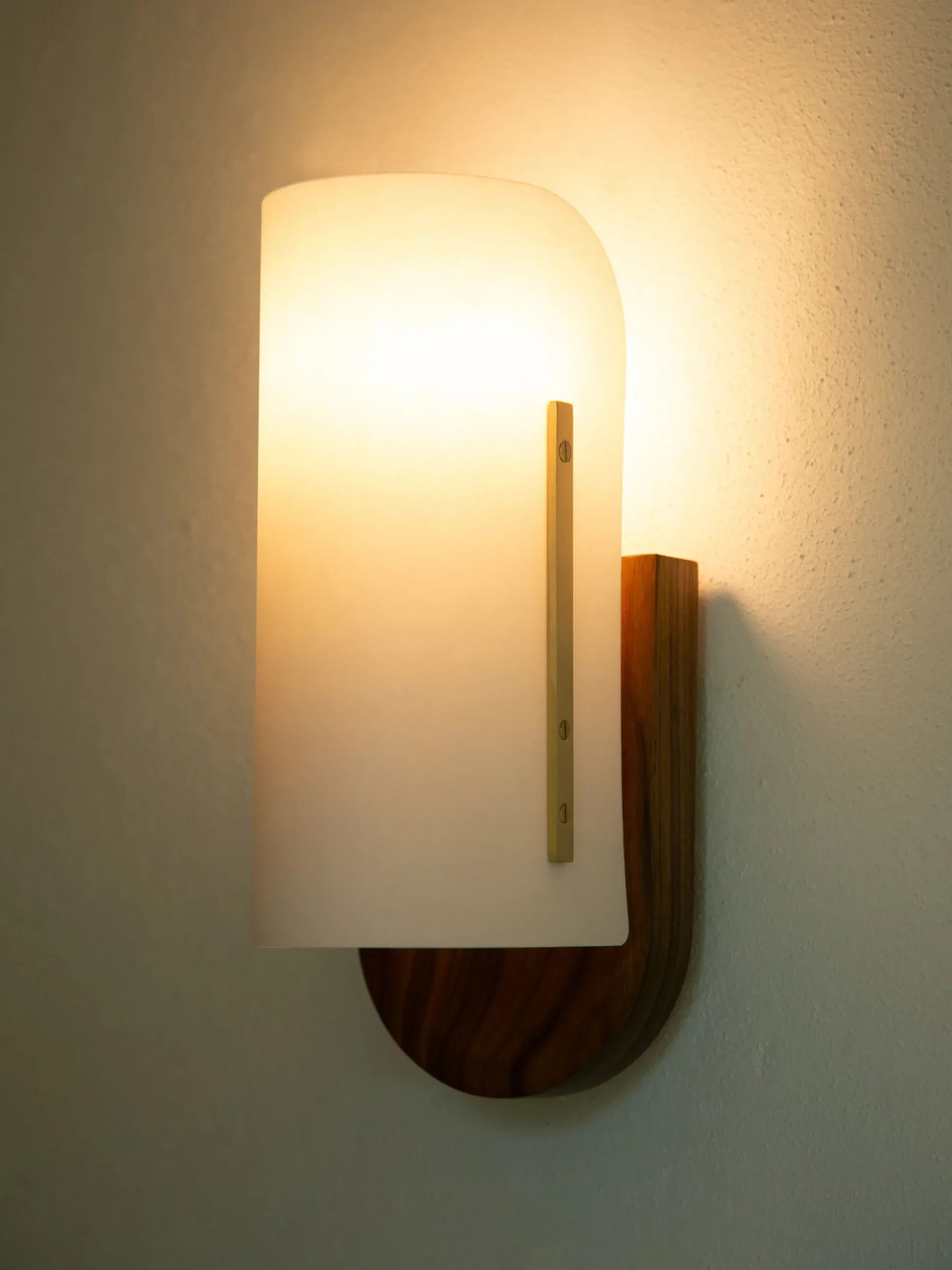 Modernist Timber Wall Lamp