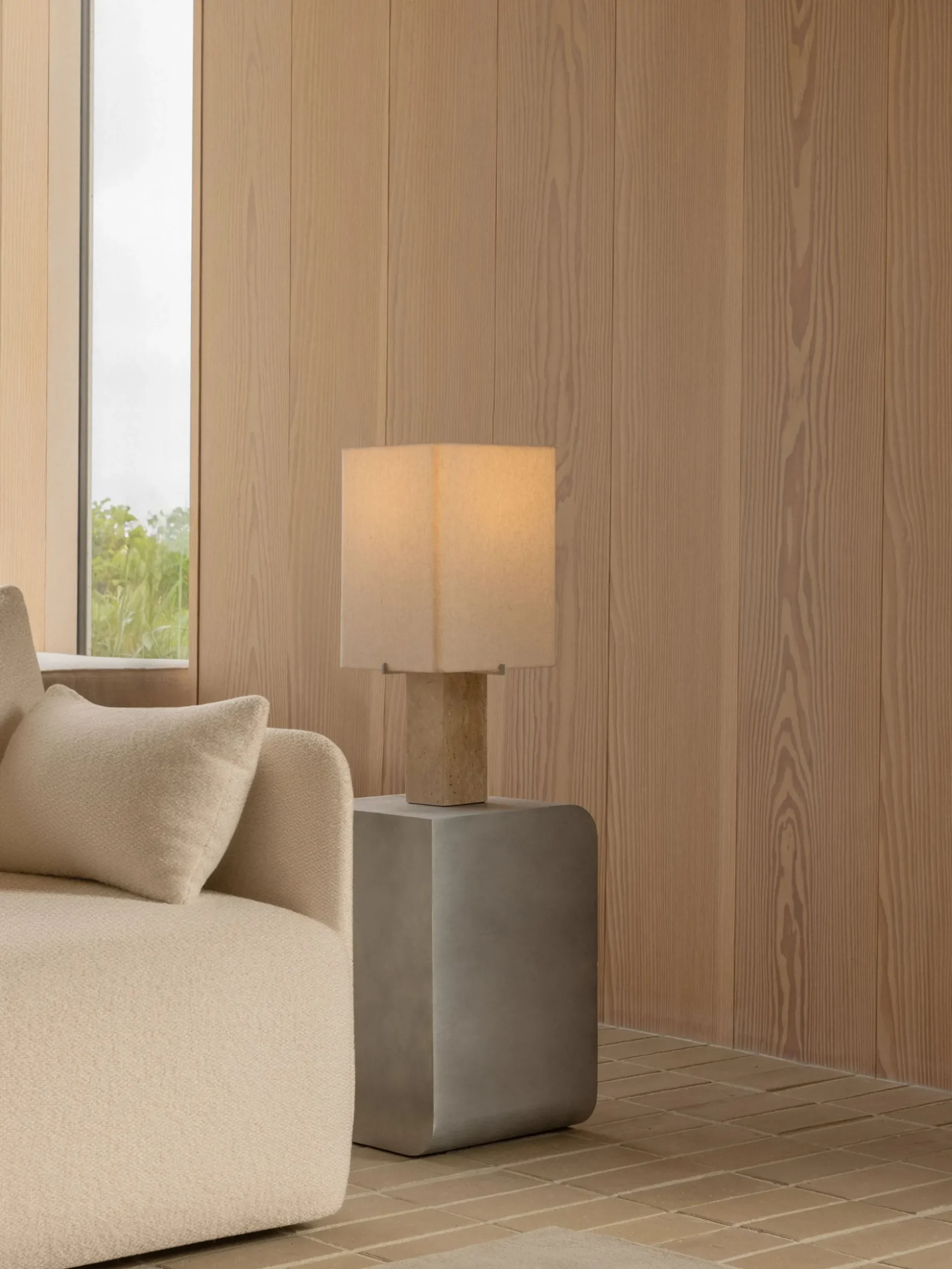 Nonna Table Lamp - Travertine