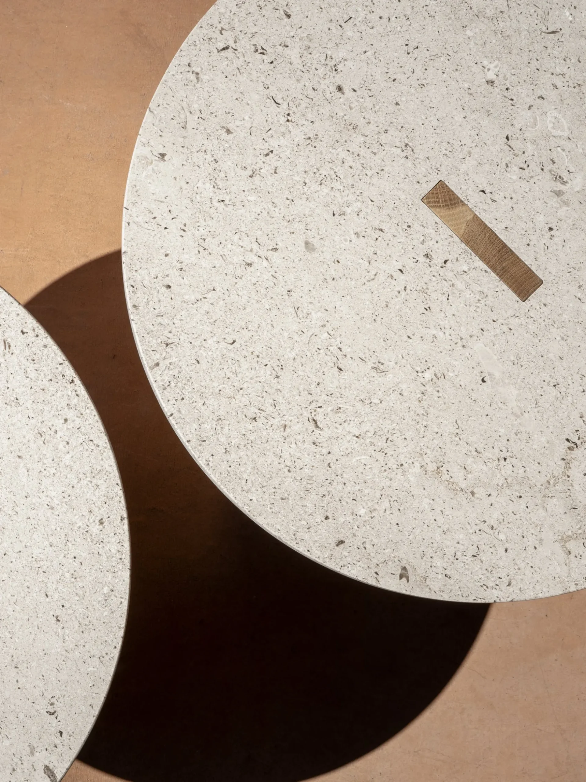 N-ST01 Side Table - Oak - Marble