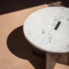 N-ST01 Side Table - Smoked Oak - Marble