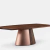 Orion Table - Timber and Metal Base