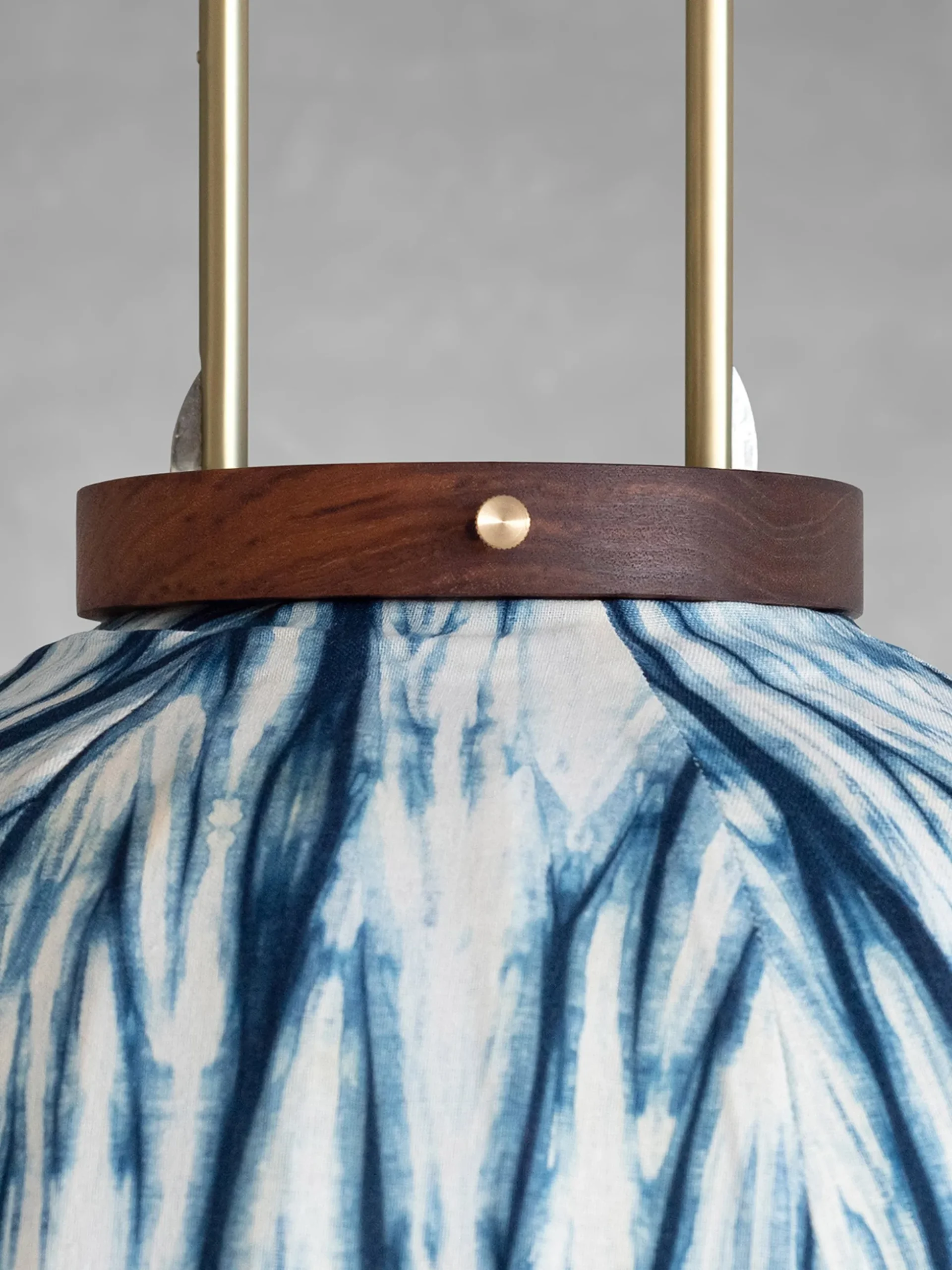 Oval Lantern - Plant Dyed Pattern