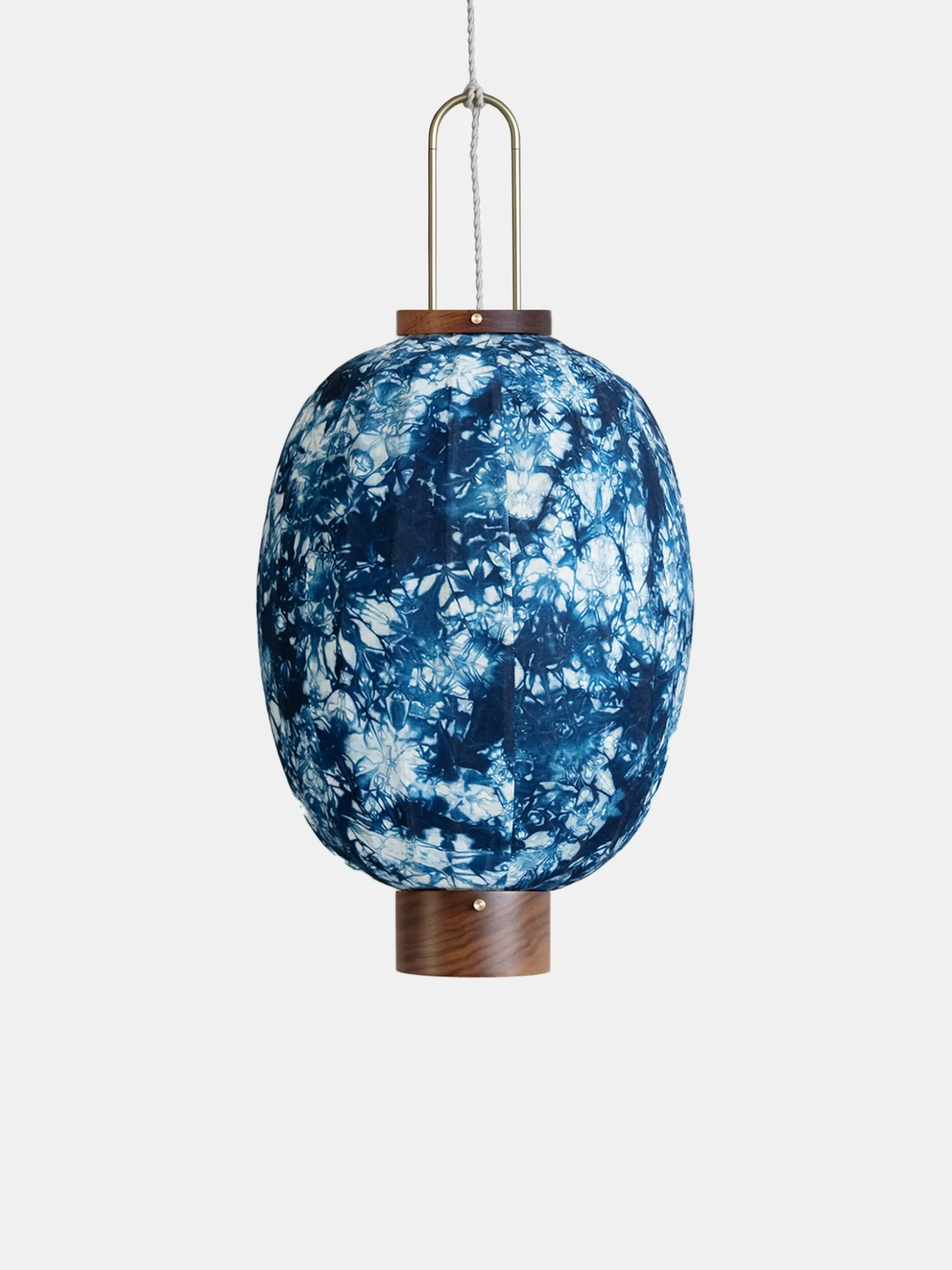Oval Lantern - Plant Dyed Pattern