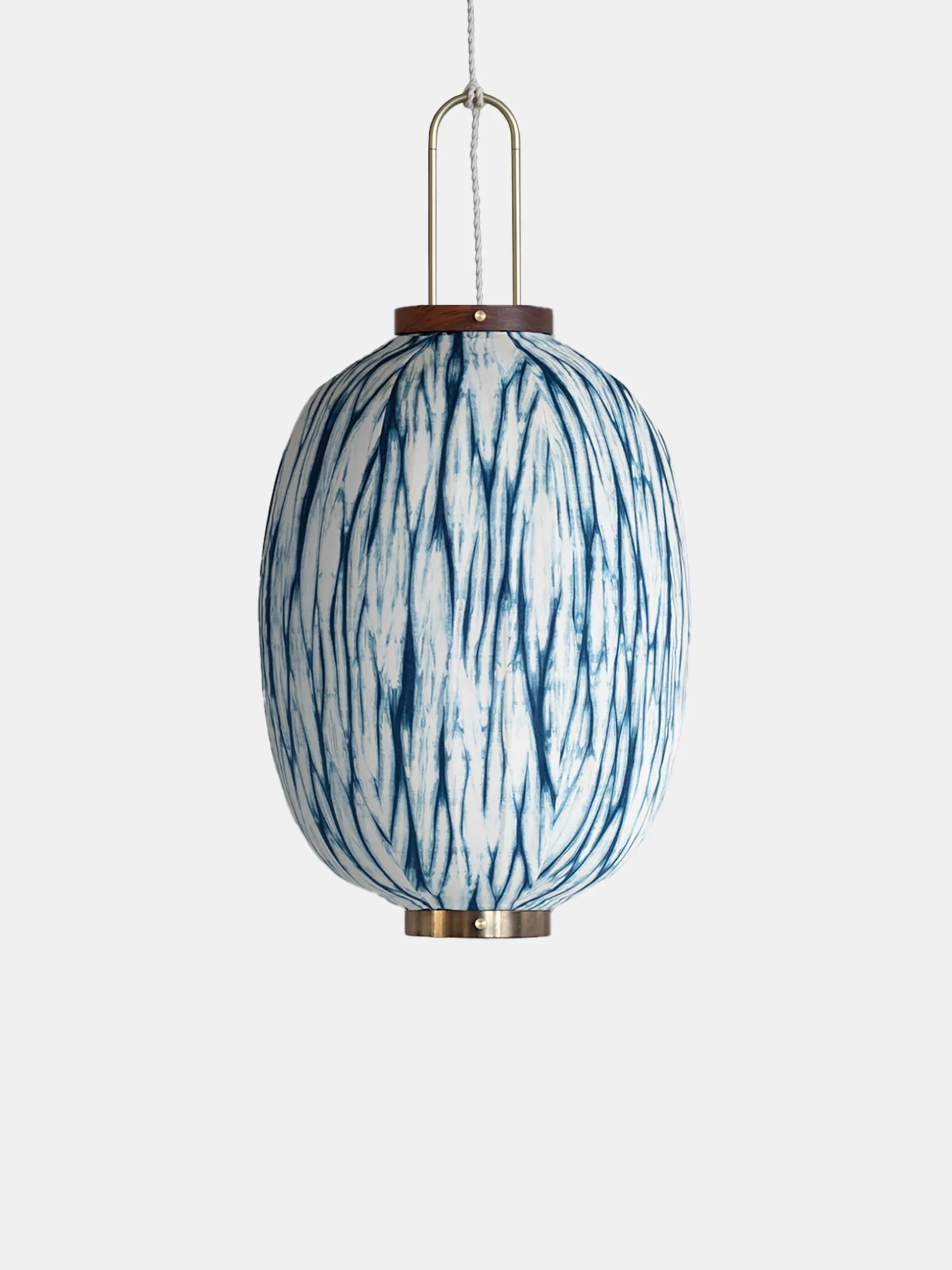 Oval Lantern - Plant Dyed Pattern