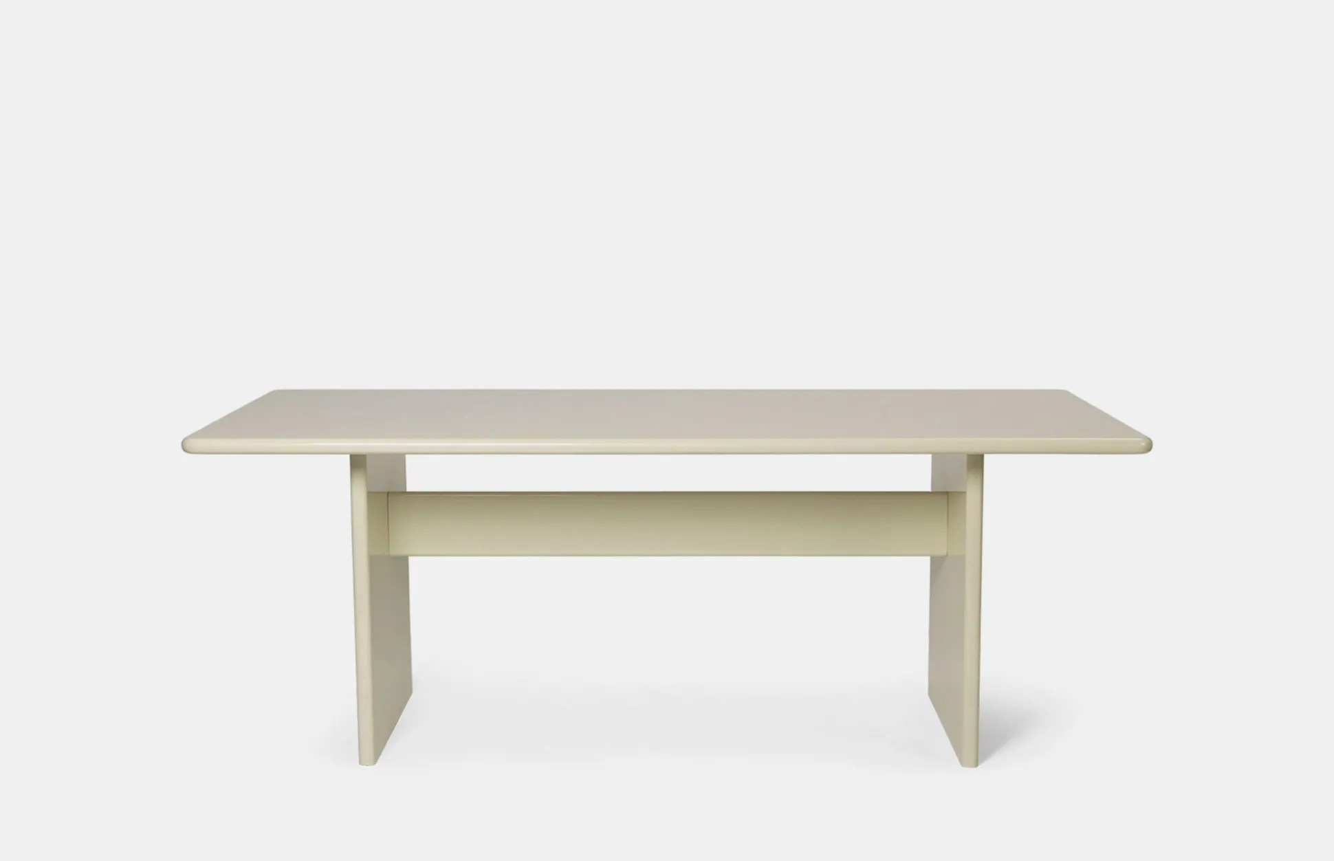 Rink Dining Table - Eggshell