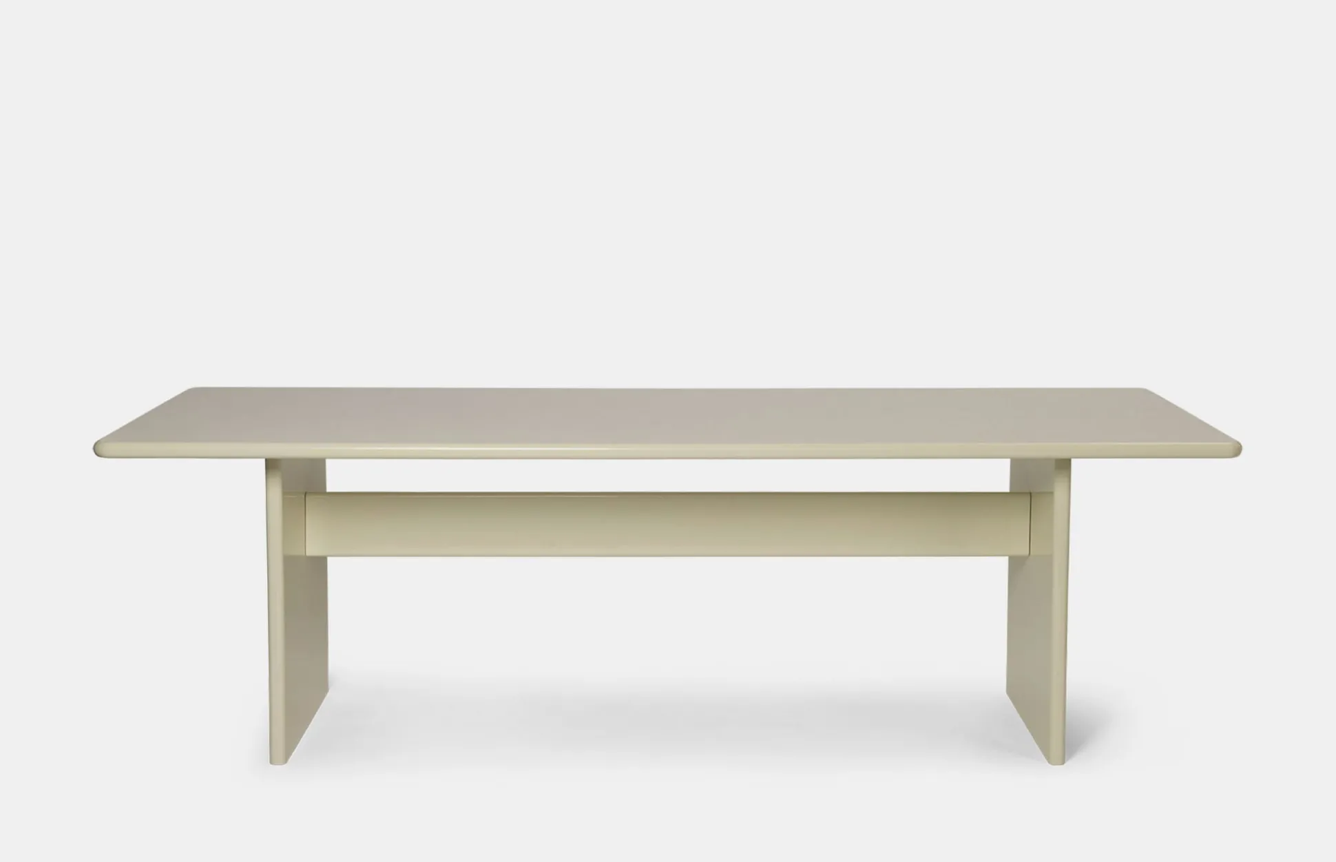 Rink Dining Table - Eggshell