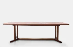Shaker Dining Table - Oiled Walnut - Rosa Negrais Marble