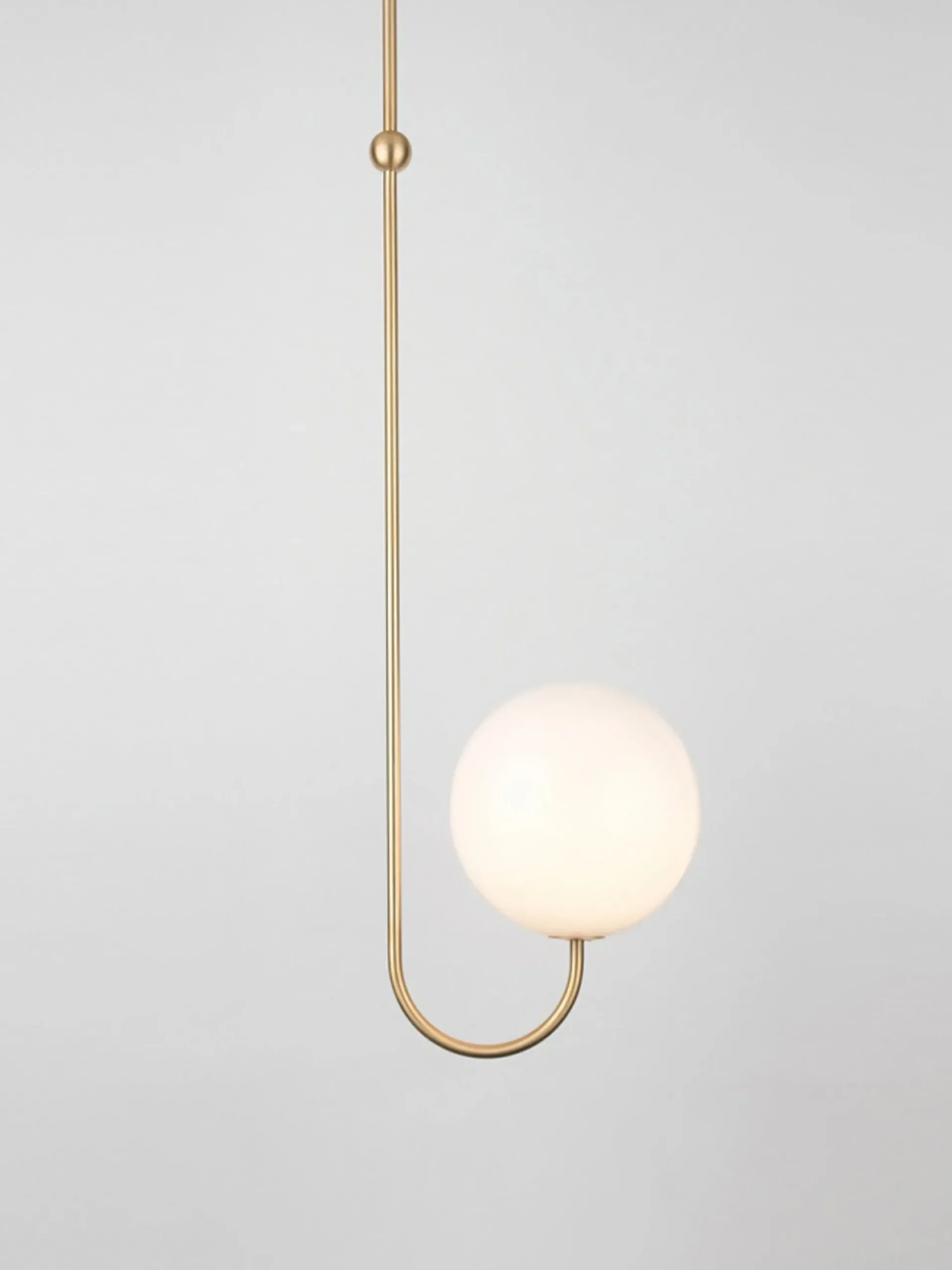 Single Angle Ceiling Mounted - Satin Brass