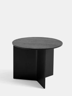 Slit Table Wood Round - 45 cm