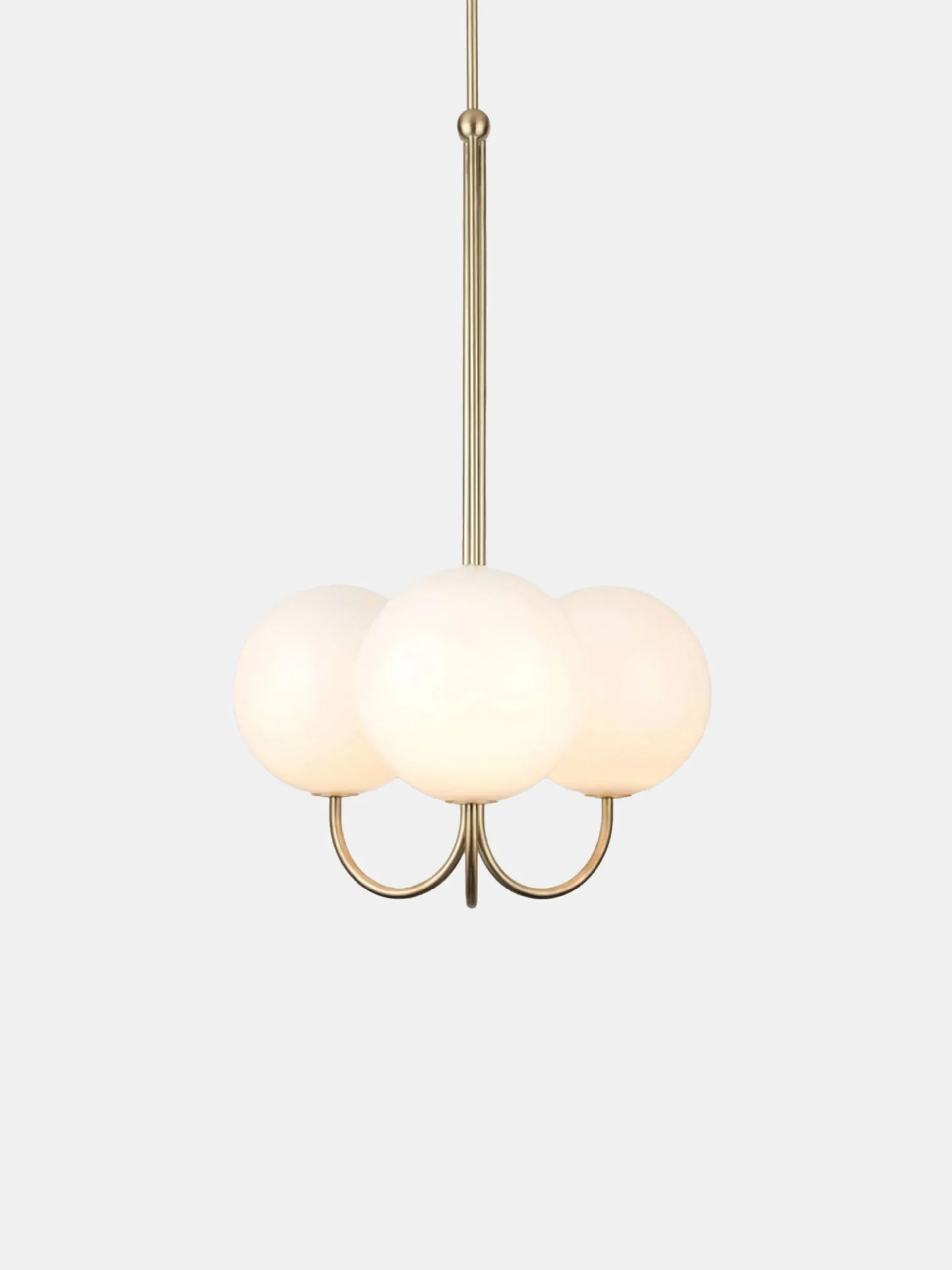 Triple Angle Ceiling Mounted - Satin Brass