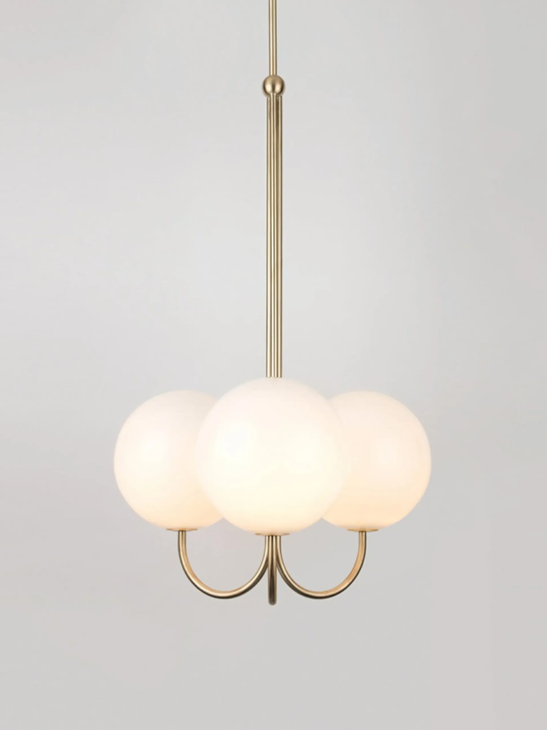 Triple Angle Ceiling Mounted - Satin Brass