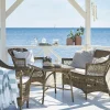 Victoria Exterior Café Table Rectangular - Antique Grey