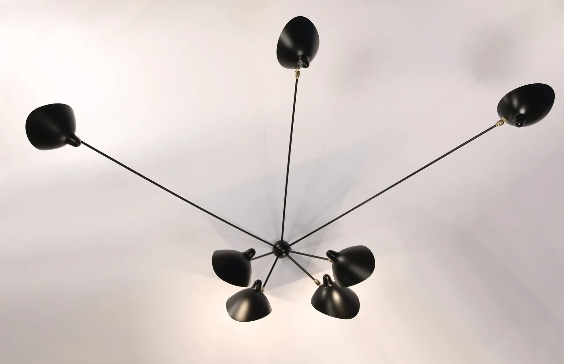Wall Lamp with Seven Fixed Arms