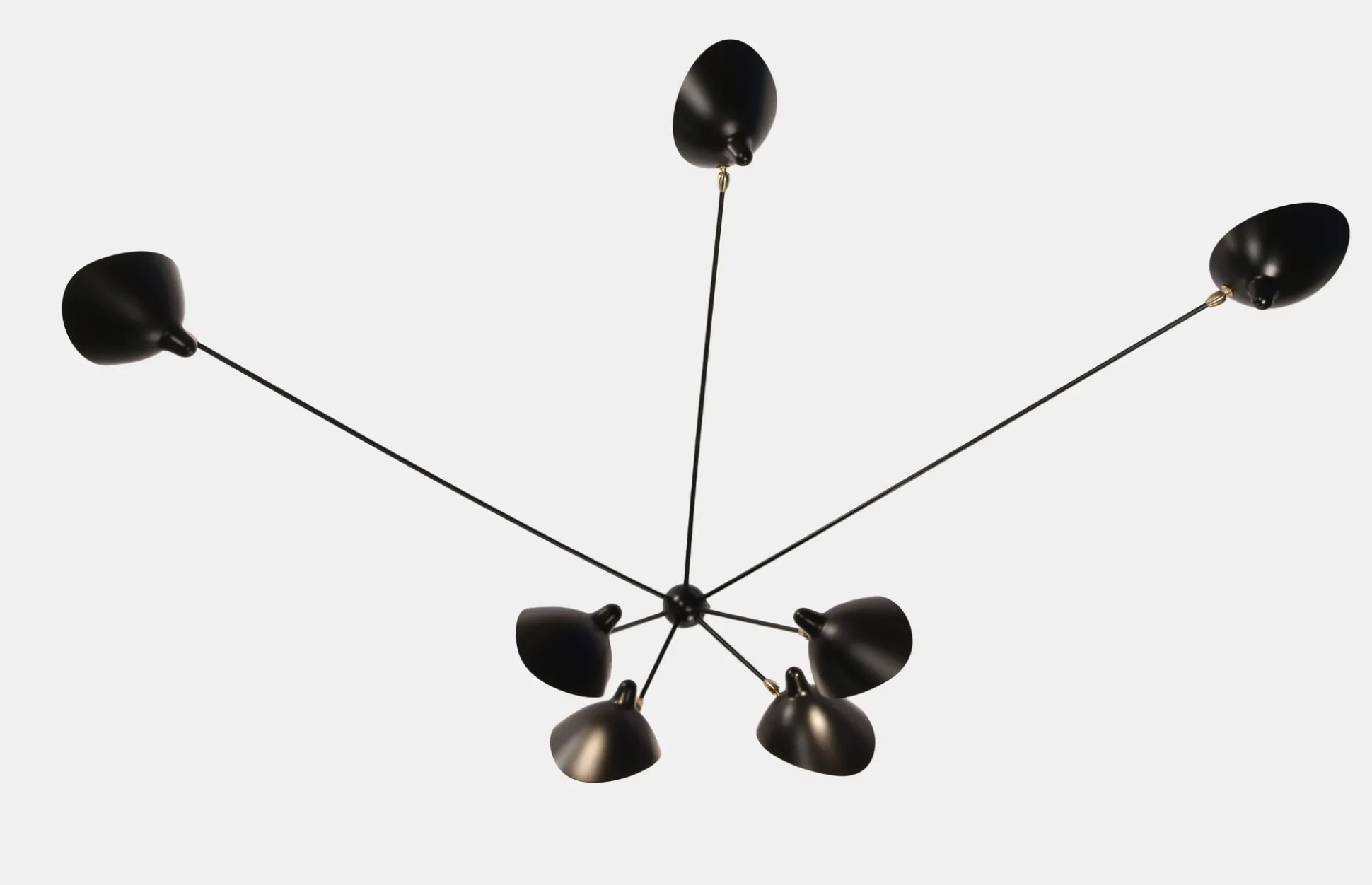 Wall Lamp with Seven Fixed Arms