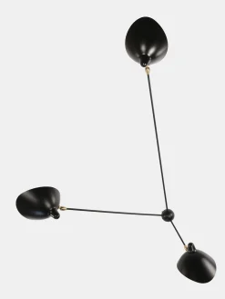 Wall Lamp with Three Fixed Arms