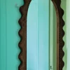 Wooden Ripple Mirror
